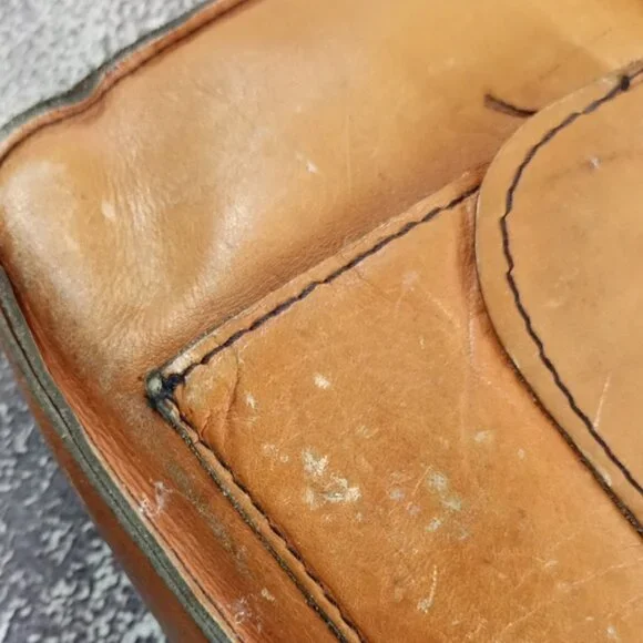 Vintage Altelier Monsak Leather Messenger Bag